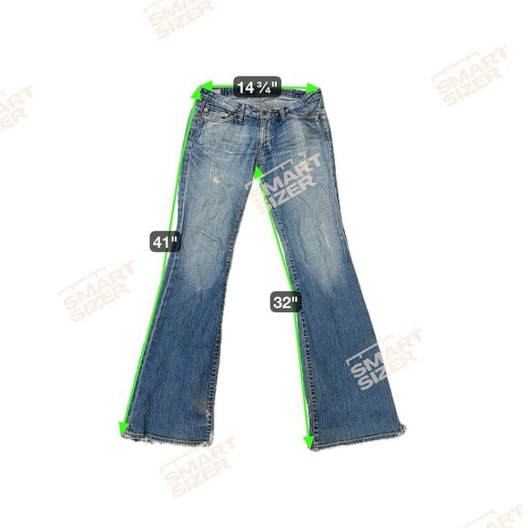 Vintage Big Star Women's Bootcut Flare Distressed Jeans Size 28L - Picture 16 of 16